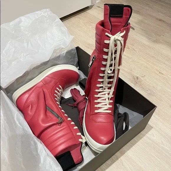 Rick Owens | Shoes | Rick Owens Red Cargobaskets | Poshmark